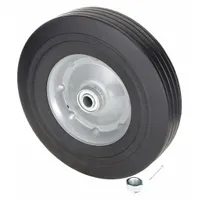 APPROVED VENDOR Wheel: 2 1/2 in Overall Ht, 300 lb Load Capacity, 2 1/2 in H x 10 in W, Rubber/Steel (MPN MH21VK4102G)