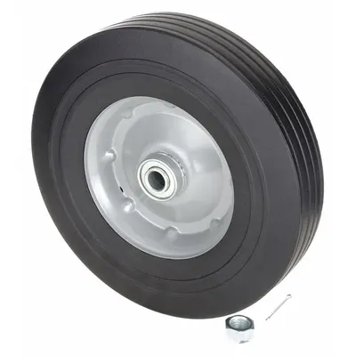 OEM Wheel Hub, 2 1/2 in H x 10 in W, Rubber/Steel, 300 lb Capacity, for Tilt Trucks - Hand Truck Wheels, Bearings, Brakes & Axles