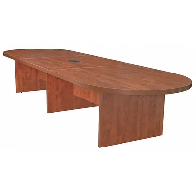 REGENCY Conference Table: Racetrack Oval, Laminate, Cherry, 168 in Overall Lg - Oval Conference Tables