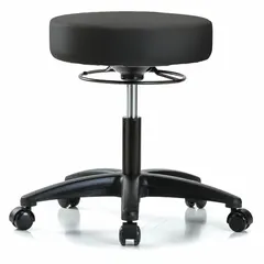 APPROVED VENDOR Vinyl Lab Stool, 18-23 in Height, Black, GRVDHSO-RG-RC-8540