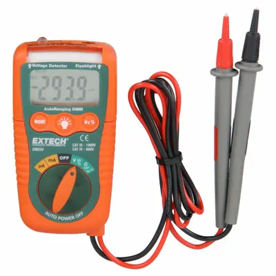 EXTECH Digital Multimeter: Avg, CAT III 1000V/CAT IV 600V - Standard Feature Multimeters