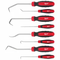 MILWAUKEE Hook/Pick Set: Chrome Vanadium Steel, Angle/Hook/Multi-Angle/Straight (MPN 48-22-9218)
