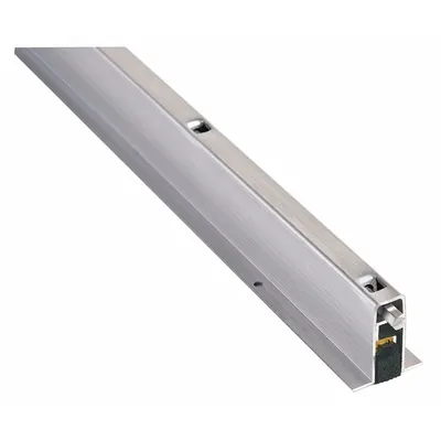 NATIONAL GUARD Automatic Door Bottom: Single Fin Insert, Aluminum, 48 in Lg, 1 1/2 in Wd - Automatic Door Bottoms