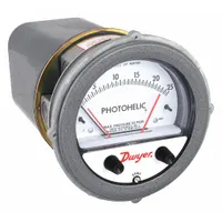 DWYER Differential Pressure Gauge & Switch: Single-Side, 1/8 in NPT Female, ±2% Gauge Accuracy (MPN A3025)