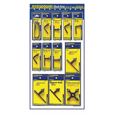 EAZYPOWER Drill Chuck Key: L/T Handle - Universal Drill Chuck Key Assortments