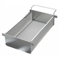 MARLIN STEEL WIRE PRODUCTS Parts Washer Basket: Rectangular, Stainless Steel, Silver, Not Nestable (MPN 02044001-31)