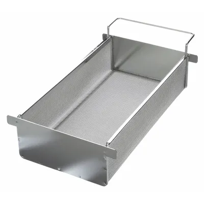 MARLIN STEEL WIRE PRODUCTS Parts Washer Basket: Rectangular, Stainless Steel, Silver - Rectangular Parts Washer Baskets