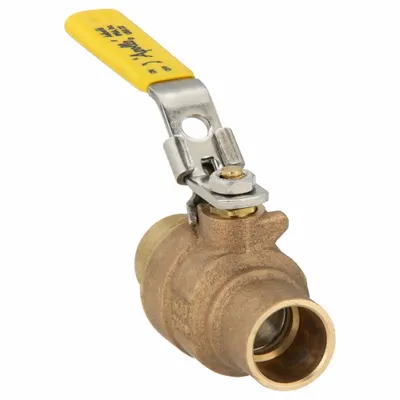 APOLLO Manual Two-Way Ball Valve: 3/4 in, Bronze, Straight, Sweat x Sweat, Full Port - Bronze Ball Valves