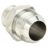 Hydraulic Hose Adapter: 1 in x 27 mm Fitting Size, Male x Male, Metric x JIC, Rigid, Straight (MPN 9068-1627)