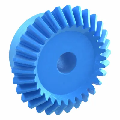 KHK GEARS Miter Gear: For 90° Shaft Angle, Module m 2, 30 Teeth, Nylon, 12 mm Bore Dia - Straight Teeth Metric Miter Gears
