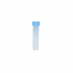 APPROVED VENDOR 10 mL Transport Vial with Cap, Polypropylene, Natural Body, Lavender Closure, 17 mm Neck, Self-Standing, Round Bottom