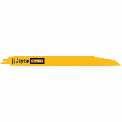 DEWALT Reciprocating Saw Blade: 10 Teeth per Inch, 12 in Blade Lg, 0.06 in Blade Thick - Nail-Embedded-Wood-Cutting Blades
