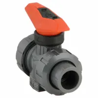 GF PIPING SYSTEMS Manual Two-Way Ball Valve: 1/2 in, PVC, Straight, FNPT x FNPT, Full Port Ball Port (MPN 161546342)