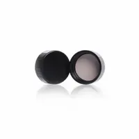 Cap: 16 mm Dia, Black, Phenolic, Rubber, 13-415 mm Screw Closure Size, Autoclavable, ASTM E982 (MPN 73800-13415)