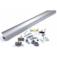 NATIONAL GUARD Track Kit: 5 ft Lg, 3 1/2 in Wd, 1 3/8 in Ht, 250 lb Max Wt, Top (MPN SLAL-250-SW-60)