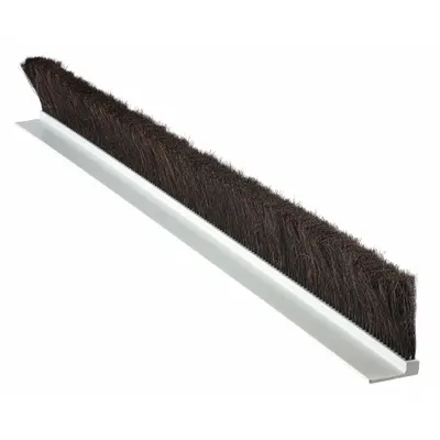 TANIS Strip Brush: 1 in Bristle Trim Ht, 0.008 in Bristle Dia, 6 ft Overall Lg - Non-Abrasive Horsehair Strip Brushes with Rigid Direct-Mount Backing