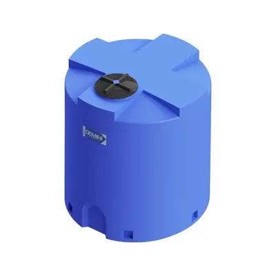 PEABODY ENGINEERING Storage Tank: Double Wall, Vertical, 500 gal, Closed Top - Dual Containment Liquid Storage Tanks