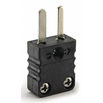 Dayton Thermocouple Plug: Jack, For Type J Thermocouple Type, Mini Plug, Flat - Thermocouple Plugs