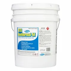 COMSTAR Geothermal-M RTU is a methanol-based heat transfer fluid for closed-loop geothermal heating and cooling systems. Supplied in a 5-gallon pail at 25% concentration, it provides freeze protection and corrosion inhibition. This green-colored fluid is not food safe.