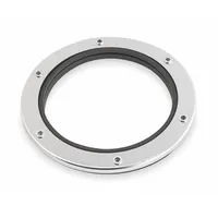 This chrome-plated stainless steel mounting adaptor is designed for securing a garbage disposal unit to a sink with a 6 5/8 in opening. Includes collar adaptors for proper fit. Suitable for kitchen sink installations