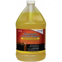 NU-CALGON Fluorescent Gas Leak Detector: 1 gal, Bottle, 5°F to 225°F Temp. Range, Yellow (MPN 4184-08)