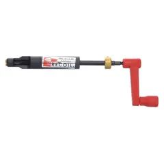 This plastic prewinder tool is used to install helical inserts into threaded holes. It is compatible with right-hand, coarse-thread helical inserts made of 18-8 stainless steel in inch sizes. The tool ensures proper alignment and insertion without damaging the insert.