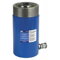 This king pin pusher is designed for removing king pins from heavy-duty truck and trailer steering knuckles during suspension repairs. It applies 60 tons of force to press out seized pins. Constructed from steel. Maximum height is 12 49/64 inches