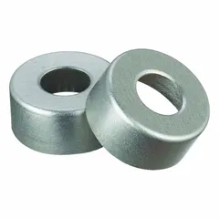 These WHEATON snap-on bottle caps are made of aluminum with a colored finish and an open top design. They are unlined, non-vented, and do not include septa. Suitable for general laboratory capping of vials or containers where a liner or vent is not required.