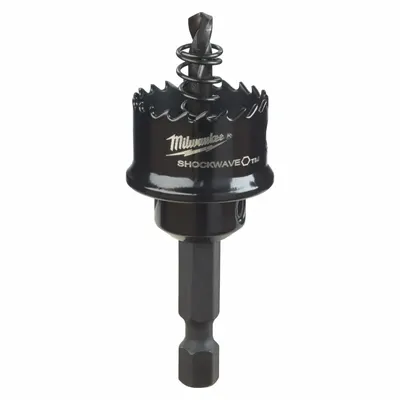 MILWAUKEE Hole Saw: 7/8 in Saw Dia., 8 Teeth per Inch, 1/8 in Max. Cutting Dp, Bi-Metal - Multi-Material-Cutting Hole Saws with Attached Arbor