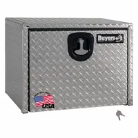 BUYERS PRODUCTS Underbody Truck Box: Underbody Truck Box, Single Drop-Down Door Door, Silver, Keyed (MPN 1735133)