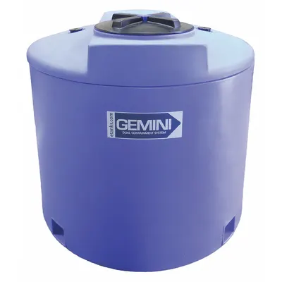 PEABODY ENGINEERING Storage Tank: Double Wall, Vertical, 220 gal, Closed Top - Dual Containment Liquid Storage Tanks