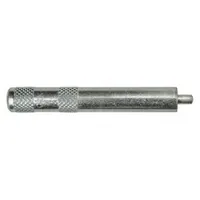 Steel setting tool with plain finish and female threading for installing caulk-in anchors into concrete or masonry. Compatible with 5/16 in anchor sizes. Used in construction, electrical, and mechanical fastening applications