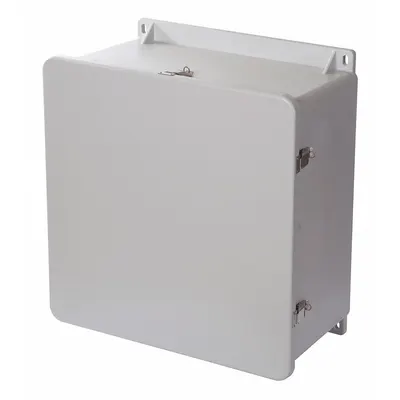 WIEGMANN Enclosure: Fiberglass, 20 in x 20 in x 10 in, NEMA 1/12/3R/4X/6P, Hinged - Fiberglass Submersible Enclosures