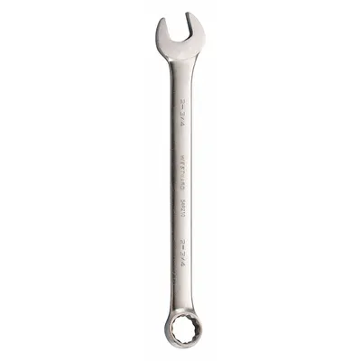 WESTWARD Combination Wrench: Alloy Steel, Satin, 2 3/4 in Head Size, 28 1/8 in Overall Lg - SAE 12-Point Combination Wrenches