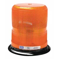 ECCO Beacon Light: Flashing Beacon, Amber, 6 11/16 in Overall Ht, LED, 12-24V DC (MPN 7980A)