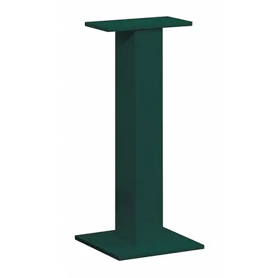 SALSBURY INDUSTRIES Pedestal: Aluminum, Powder Coated, Green, Bolt Mounted - Mailbox Pedestals
