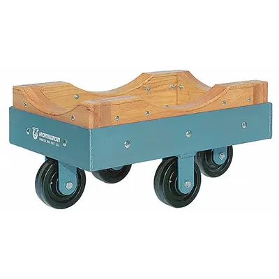 HAMILTON Cradle Dolly for Cylindrical Loads, DB245-P, Blue, Phenolic Casters - Cradle Dollies for Cylindrical Loads