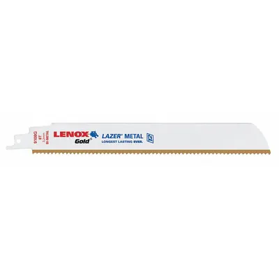 LENOX Reciprocating Saw Blade: 14 Teeth per Inch, 12 in Blade Lg, 0.04 in Blade Thick - Nail-Embedded-Wood-Cutting Blades