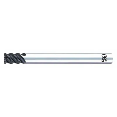 OSG Corner Radius End Mill: Carbide, WXL Coated, 4 Flute, 3/8" Mill Dia, 1" LOC - Carbide Corner-Radius End Mills for Hardened Materials
