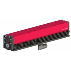 Electric linear slide module for precise linear motion in industrial automation, packaging, and material handling. Operates on 72V DC, delivers 255 N thrust force at 100 psi, and supports a maximum payload of 2.6 kg. Features a 48 mm x 48 mm attachment grid with M6 threaded mounting points.