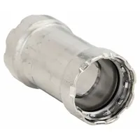 VIEGA MEGAPRESS Crimp Coupling Fitting: 1 in Pipe x 1 in Pipe Size, Press-fit x Press-fit, FKM (MPN 95320)