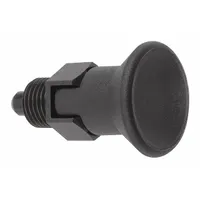 KIPP Indexing Plunger: Locking, Steel, M20x1.5 Thread, 15 N to 32 N Nose Force (MPN K0631.7410)