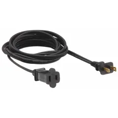 Indoor extension cord with a single NEMA 1-15P outlet, 8 ft length, 16/2 HPN wire, rated 13 A. Temperature range -4° to 194°F. Suitable for extending power to devices in residential or commercial indoor settings.