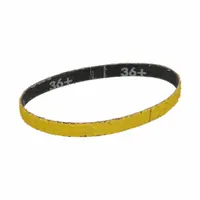 NORTON Sanding Belt: 1/2 in W x 12 in L, Ceramic, 36 Grit, Y Wt Polyester Backing, RazorStar R990S (MPN 66254435145)