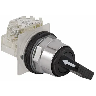 SCHNEIDER Selector Switch: 30 mm Panel Mounting Size, 2 Positions, Extended Lever - Selector Switches