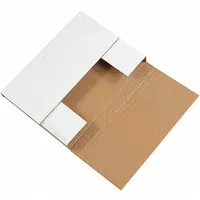 Mailer,Esy Fld,11-3/4" x 10-1/2" x 2-1/2",PK50: White, 11 3/4 in Inside Lg, ECT-32-B, 50 PK (MPN M11102BF)
