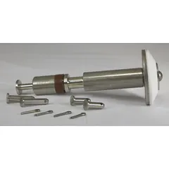 This plunger kit is a repair component for float valves, designed to replace worn plunger assemblies. It is compatible with float valve model R1381-1-1/4 and part numbers 23MJ72, 23MJ73, 23MJ74, and 23MJ76. Used in industrial fluid-control systems to restore proper valve sealing and level regulation in tanks, boilers, and process equipment.