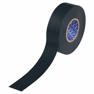 BRADY Floor Marking Tape: Solid, Black, 2 in x 100 ft, 22 mil Tape Thick - Extra-Durable Floor Marking Tape