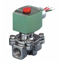 REDHAT Solenoid Valve: 2-Way, Normally Closed, 3/4 in Pipe Size, 12V DC, High Flow, Aluminum Body (MPN 8215G030)
