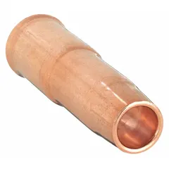 Bottleneck nozzle for WS22 and WS22-50 series welding guns. Features adjustable recess to protruding nozzle-to-tip relationship. Bore diameter 1/2 in. Insulator sold separately. Sold in 2-pack.